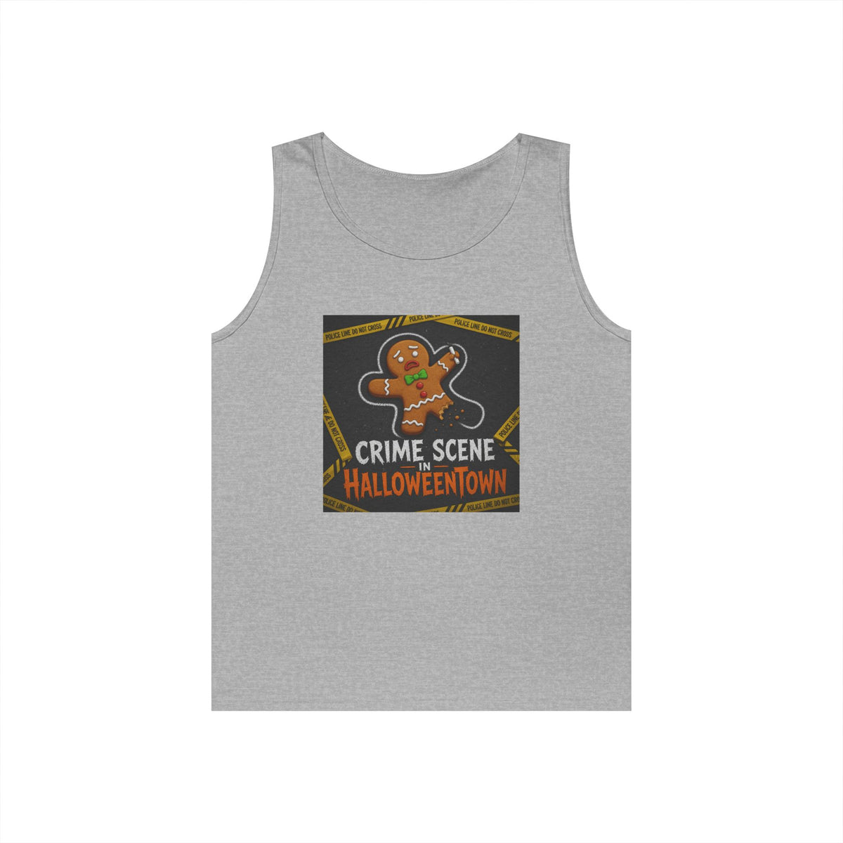 Color: Sport Grey | Crime Scene in Halloweentown Tank Top