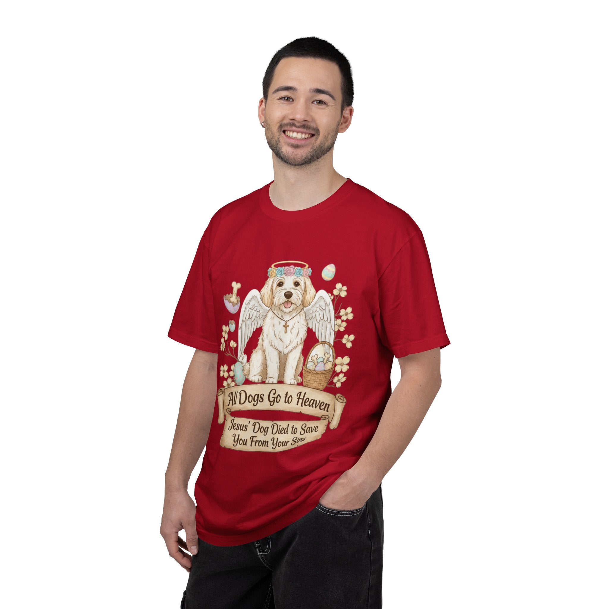 "All Dogs Go to Heaven 2" Unisex Garment-Dyed T-shirt