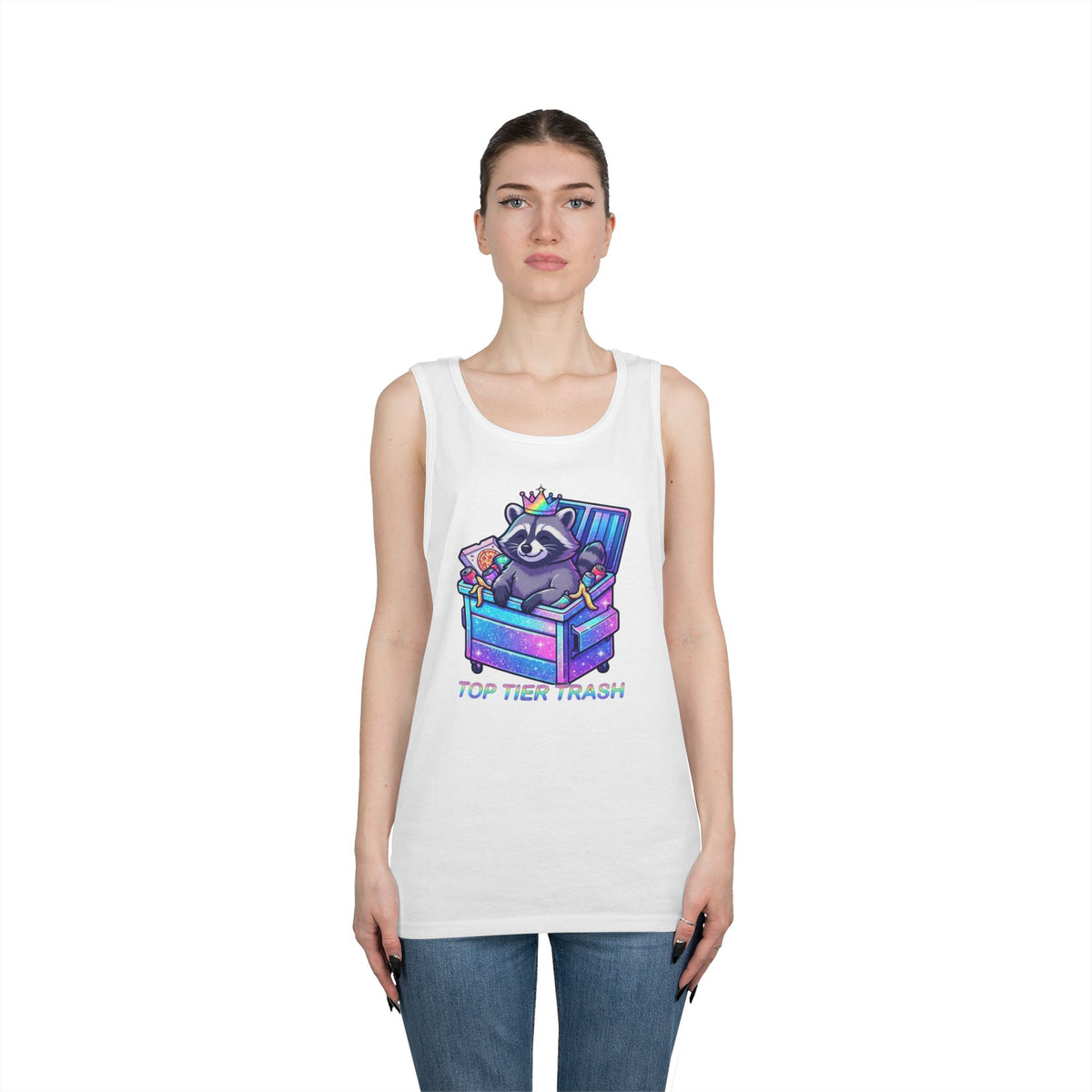 Color: White | Top Tier Trash Tank Top