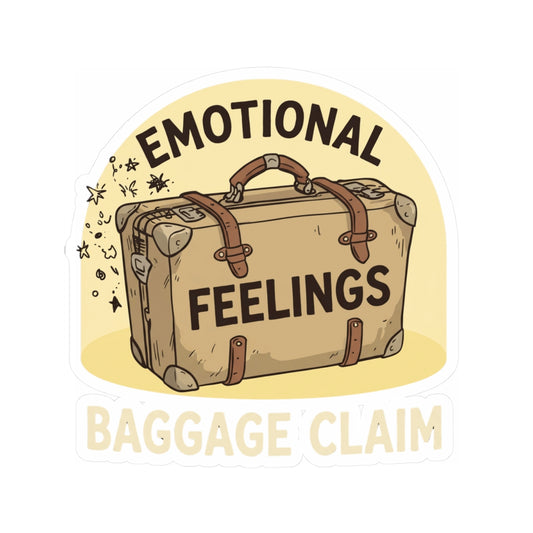 "Emotional Baggage Claim" Sticker — Main
