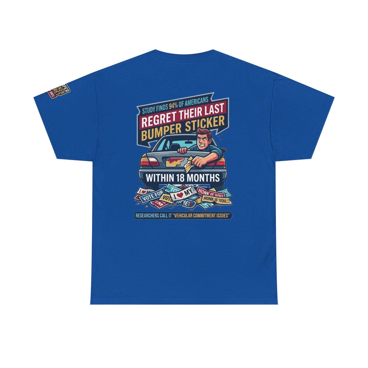 "Bumper Sticker Regret" Premium Graphic Tee