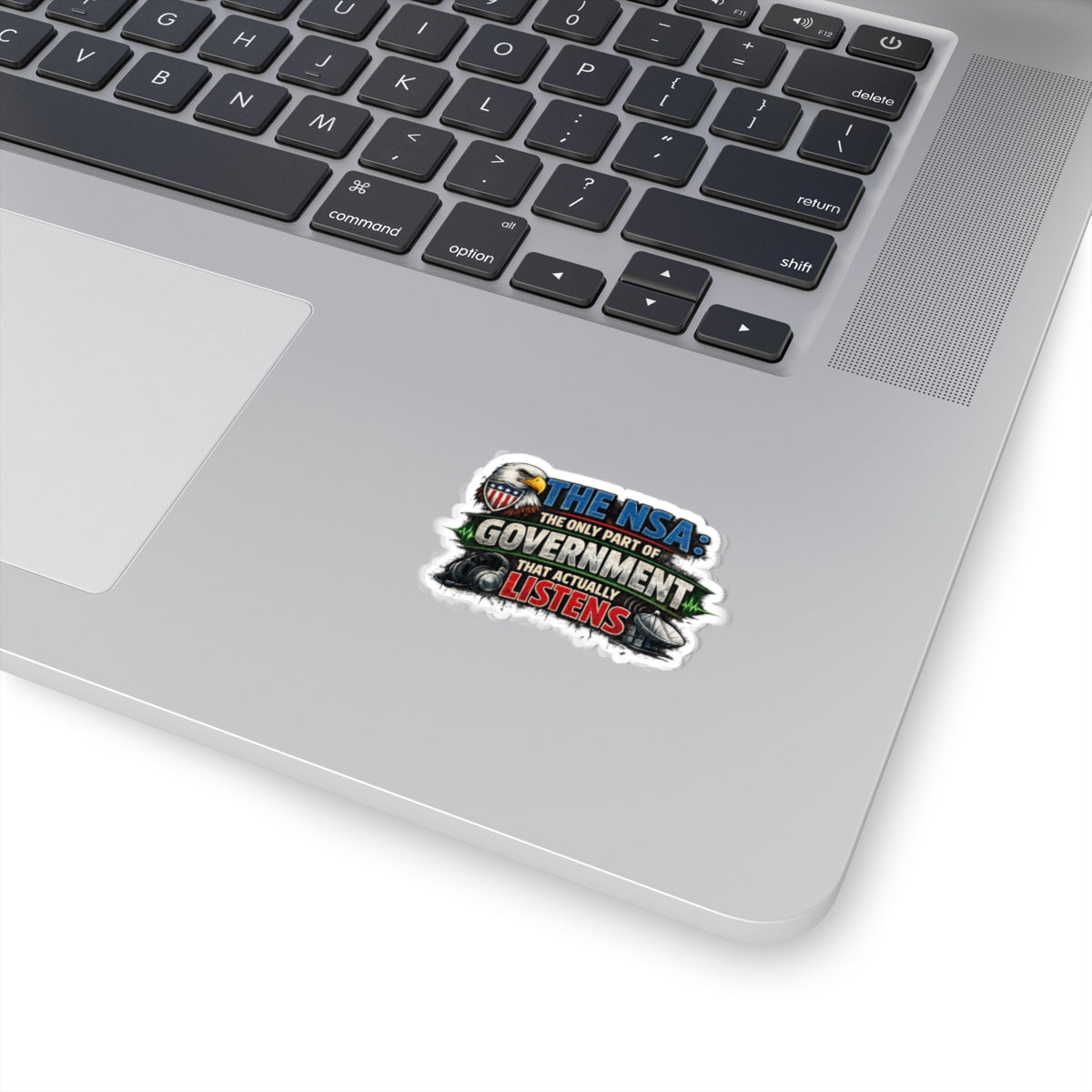 They're Always Listening - Classic | Kiss-Cut Sticker — AttitudeShirts