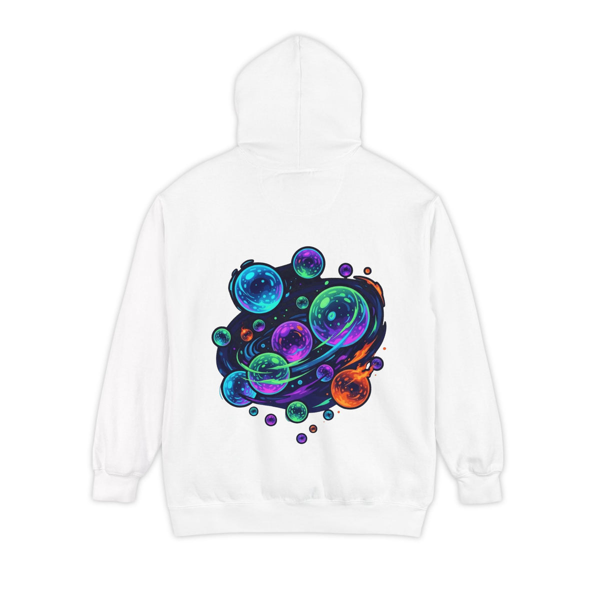 Color: White | MinMin Lights (Australian Folklore) Garment-Dyed Hoodie