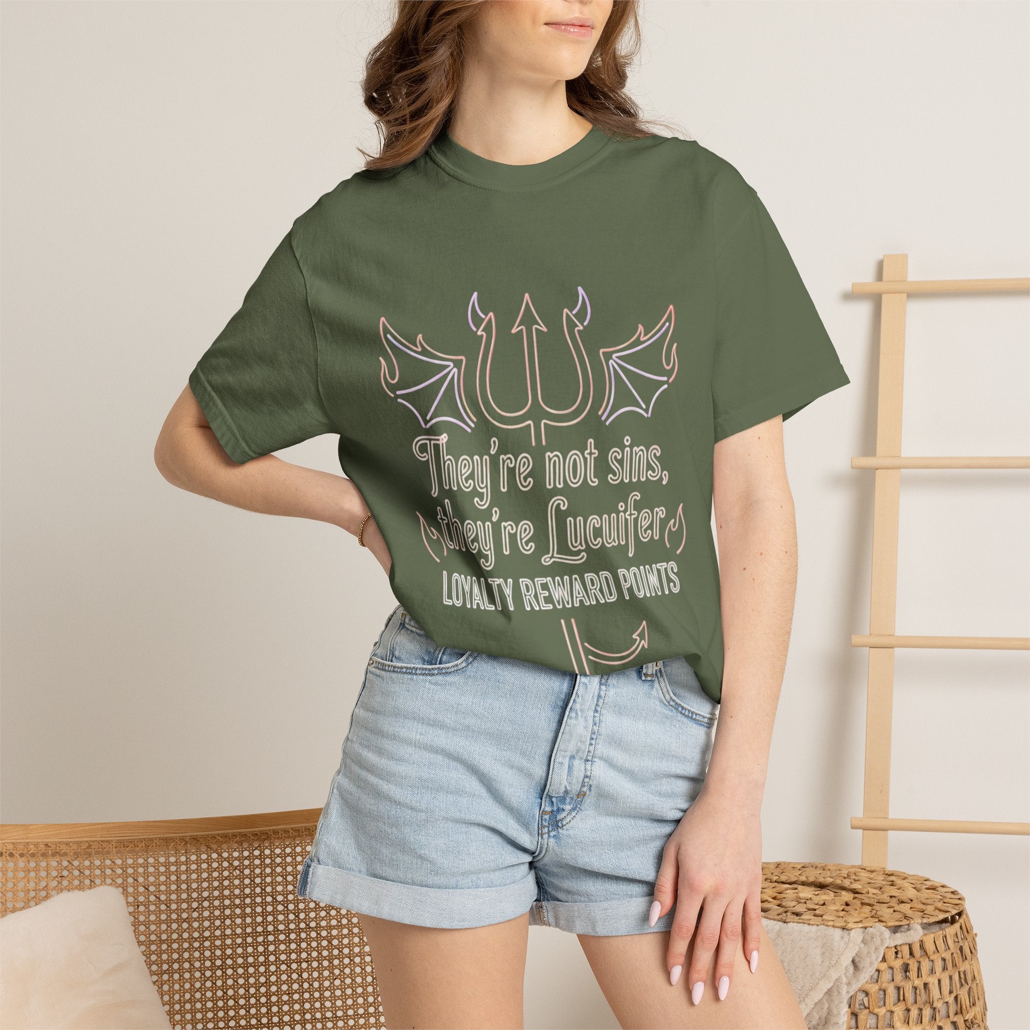 "Infernal Rewards Program" Unisex Garment-Dyed T-shirt