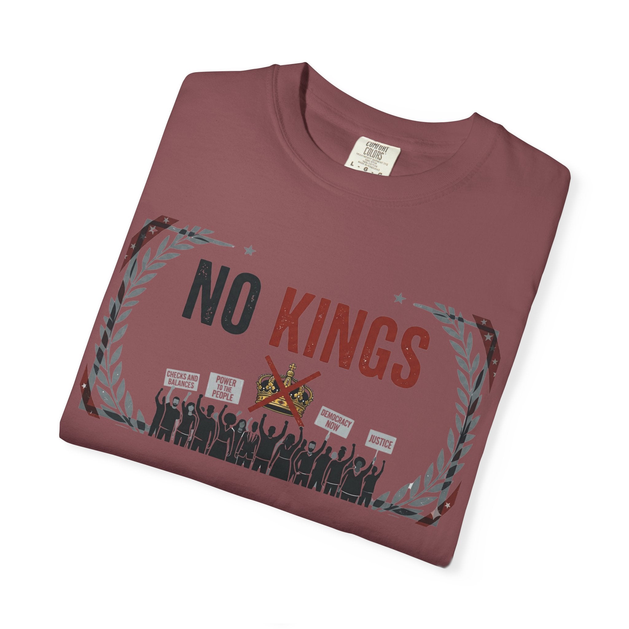No Kings, No Masters | Garment-Dyed Tee — AttitudeShirts
