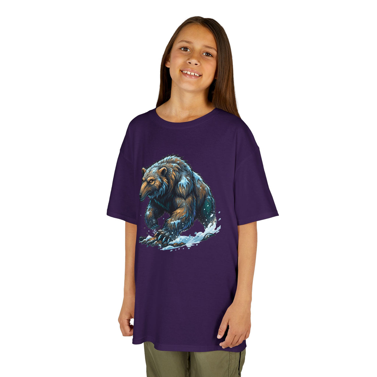 Color: Purple | Alioat (Siberian Folklore) Kids Tee