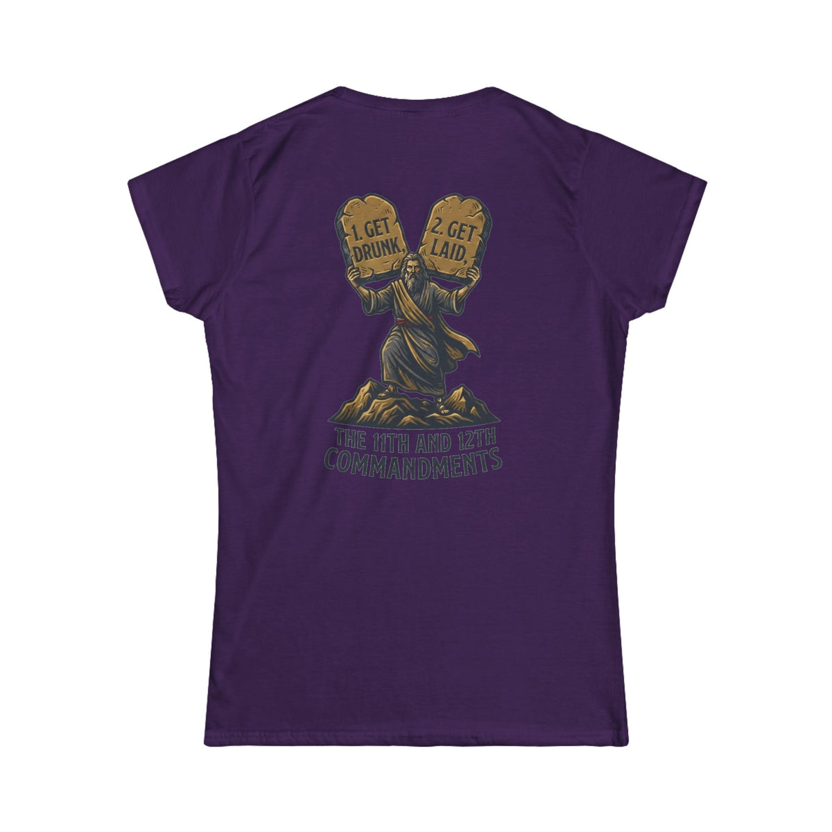 Color: Purple | 11th and 12th Commandment Women's Tee