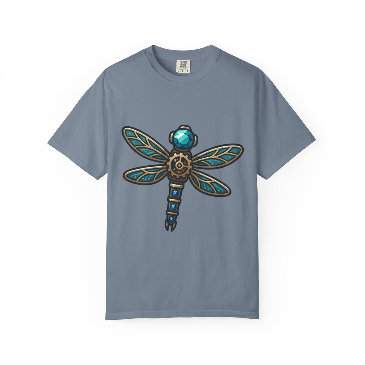 Color: Blue Jean | Dragonfly Unisex Garment-Dyed Tee
