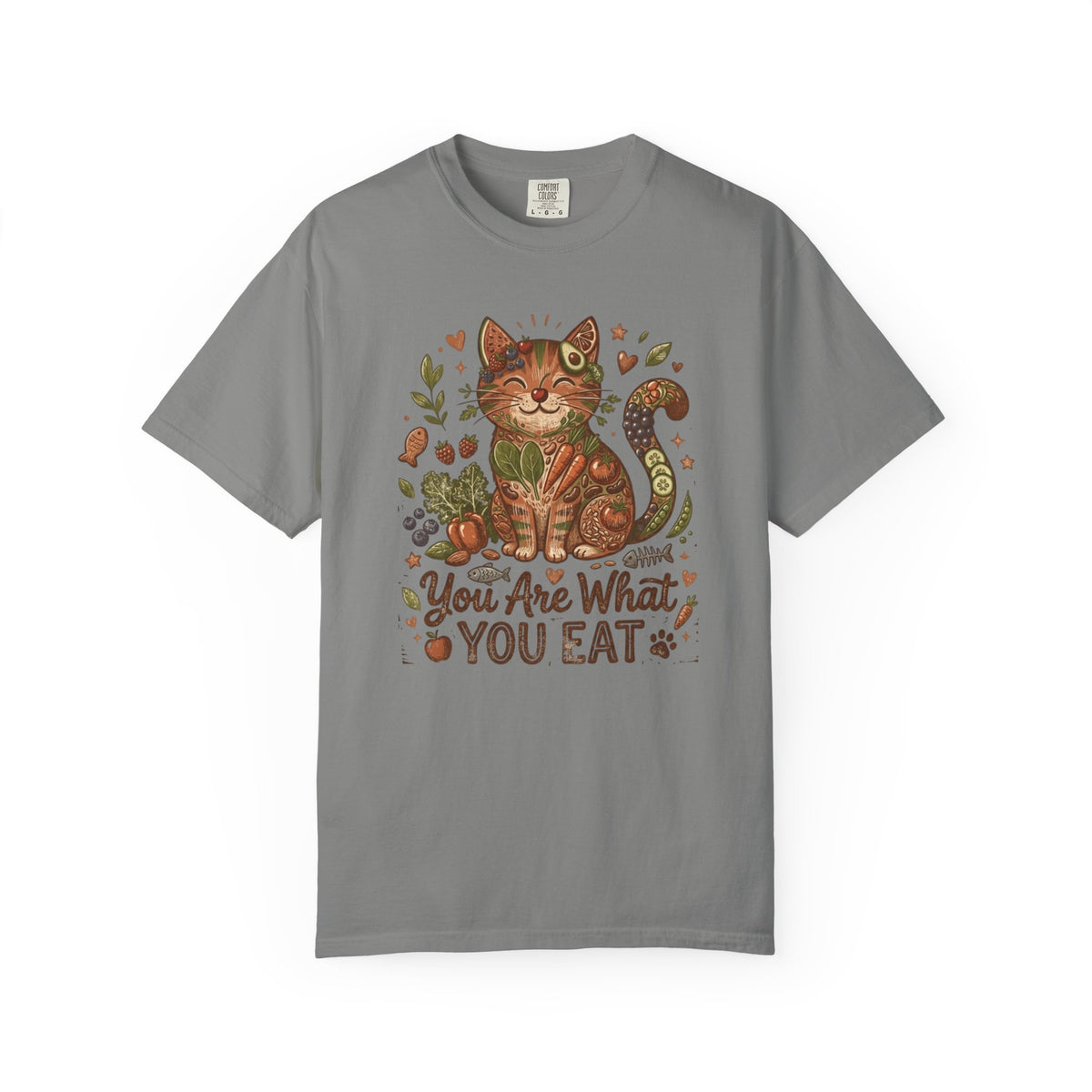Color: Granite | You Are What You Eat - Cat 3 Unisex Garment-Dyed T-shirt