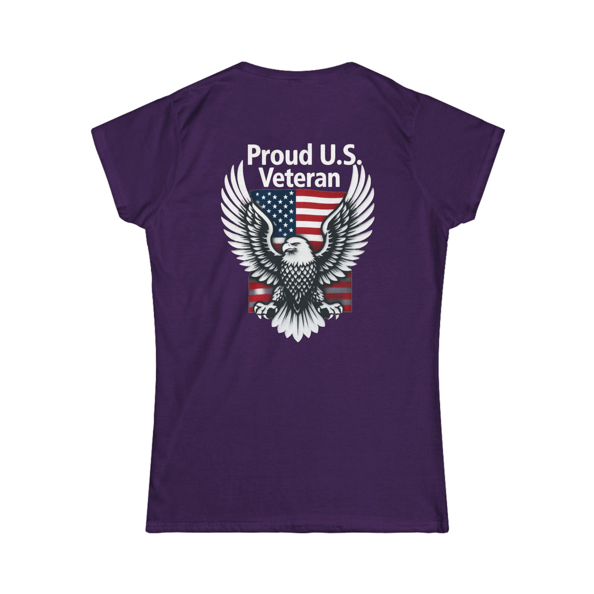 Color: Purple | Proud Veteran Women's Tee