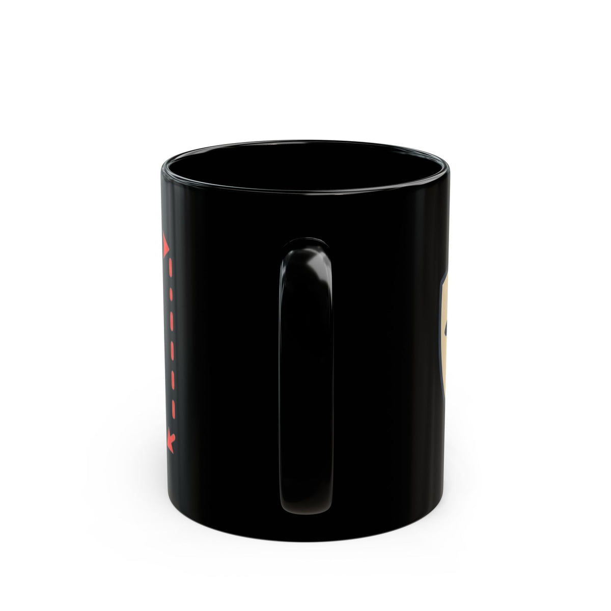 "Instructions Unclear" Black Ceramic Mug — Graphic