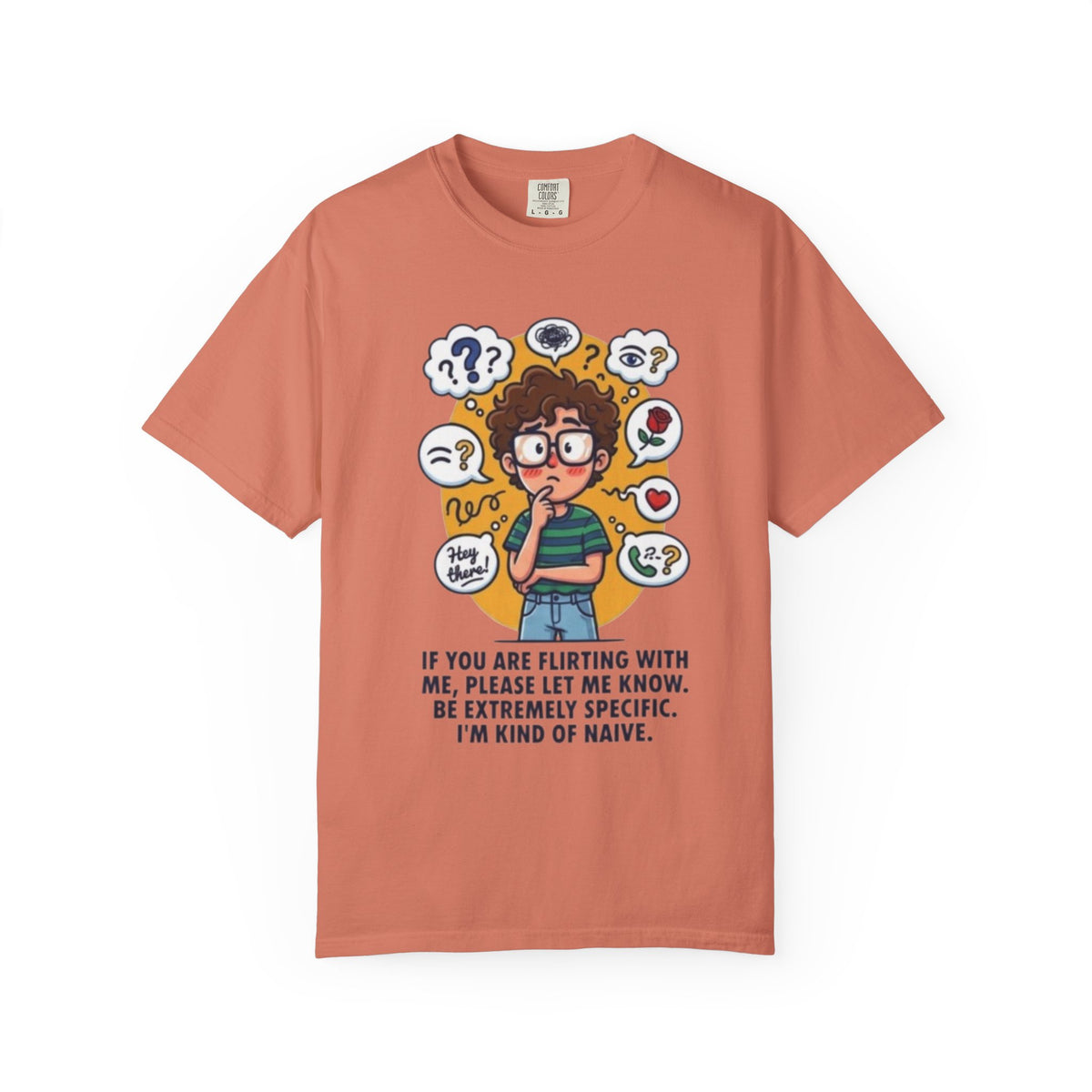 Color: Terracotta | Flirting Unisex Garment-Dyed Tee