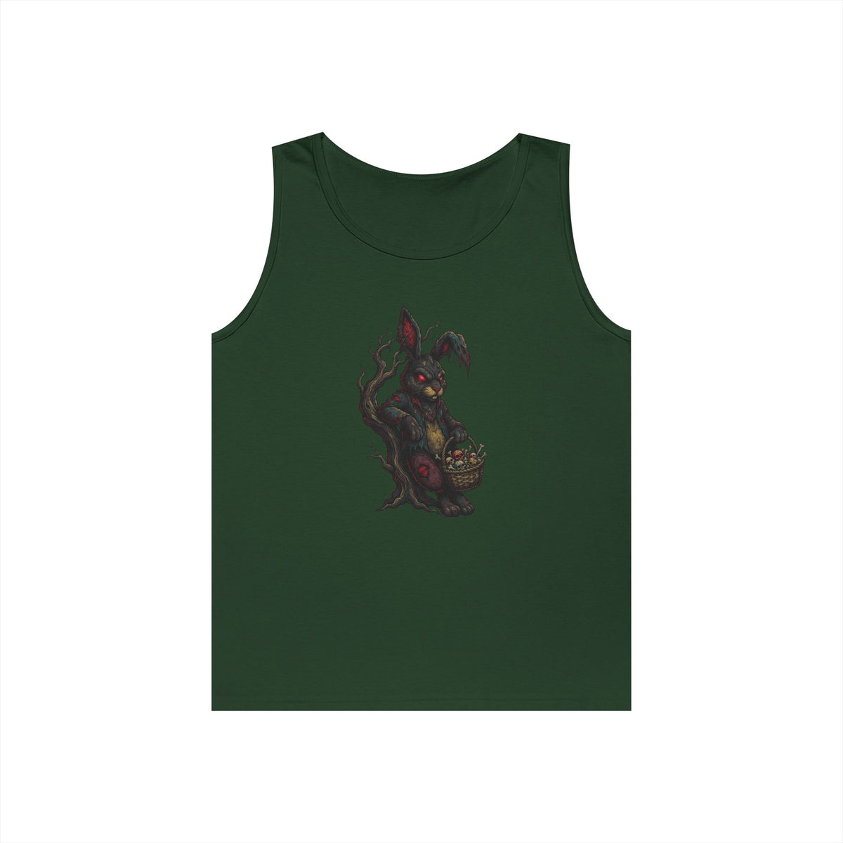 Color: Forest Green | Zombie Bunny Tank Top