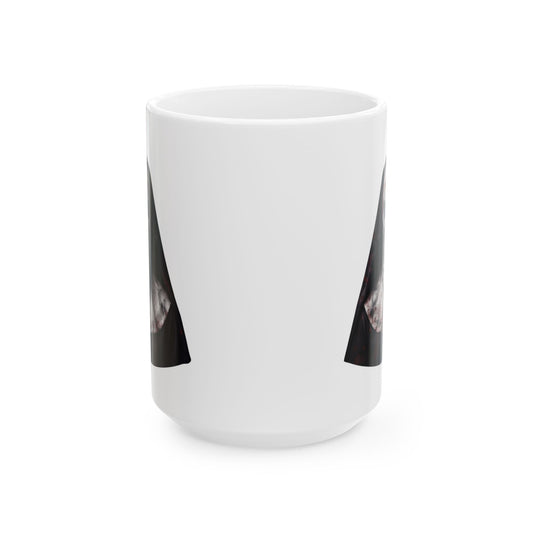 "Naughty Nun" White Ceramic Mug — Graphic