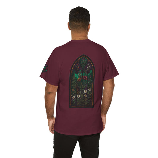 "Stained Glass Floral" Premium Graphic Tee