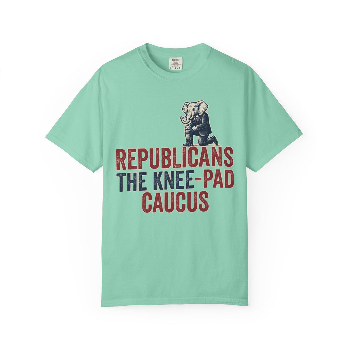 Color: Island Reef | The Knee Pad Caucus Unisex Garment-Dyed Tee
