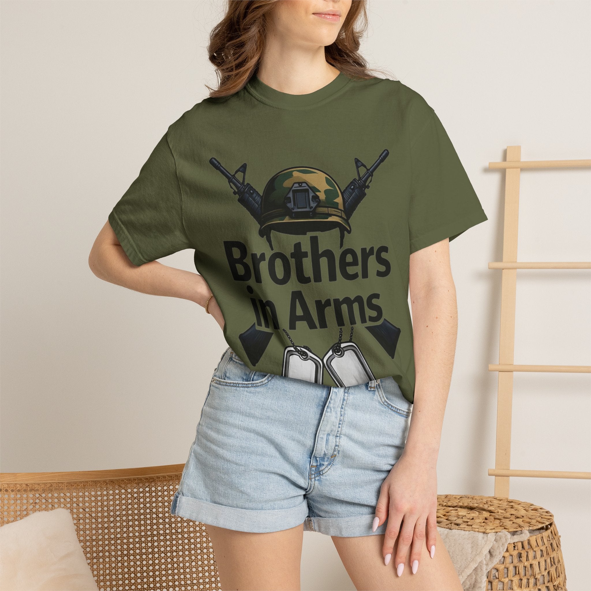 "Brothers in Arms" Unisex Garment-Dyed T-shirt