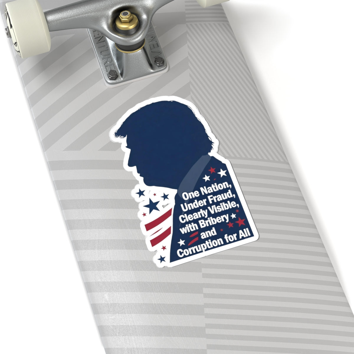 One Nation Under Fraud | Kiss-Cut Sticker — AttitudeShirts
