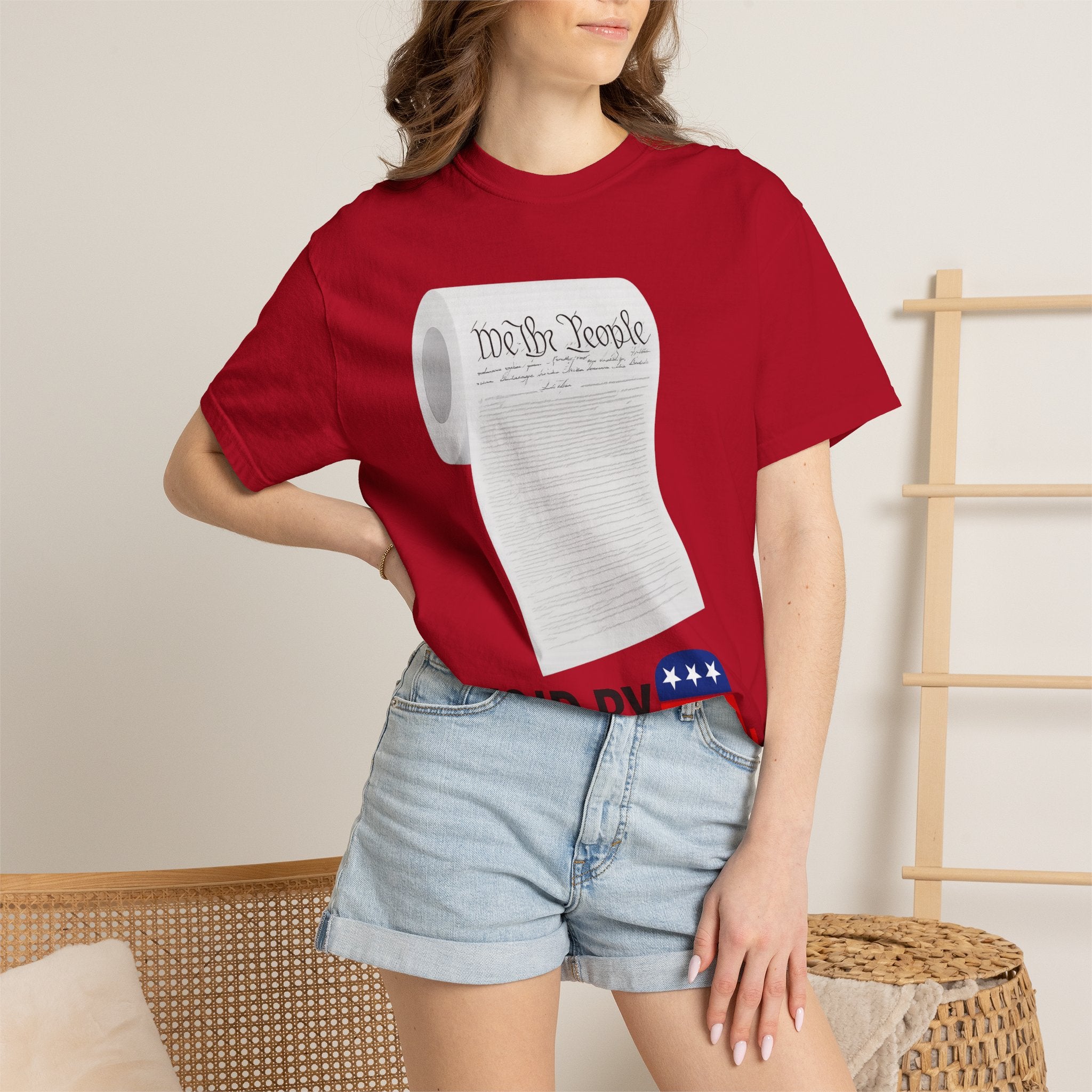 "Constitution Toilet Paper" Unisex Garment-Dyed T-shirt