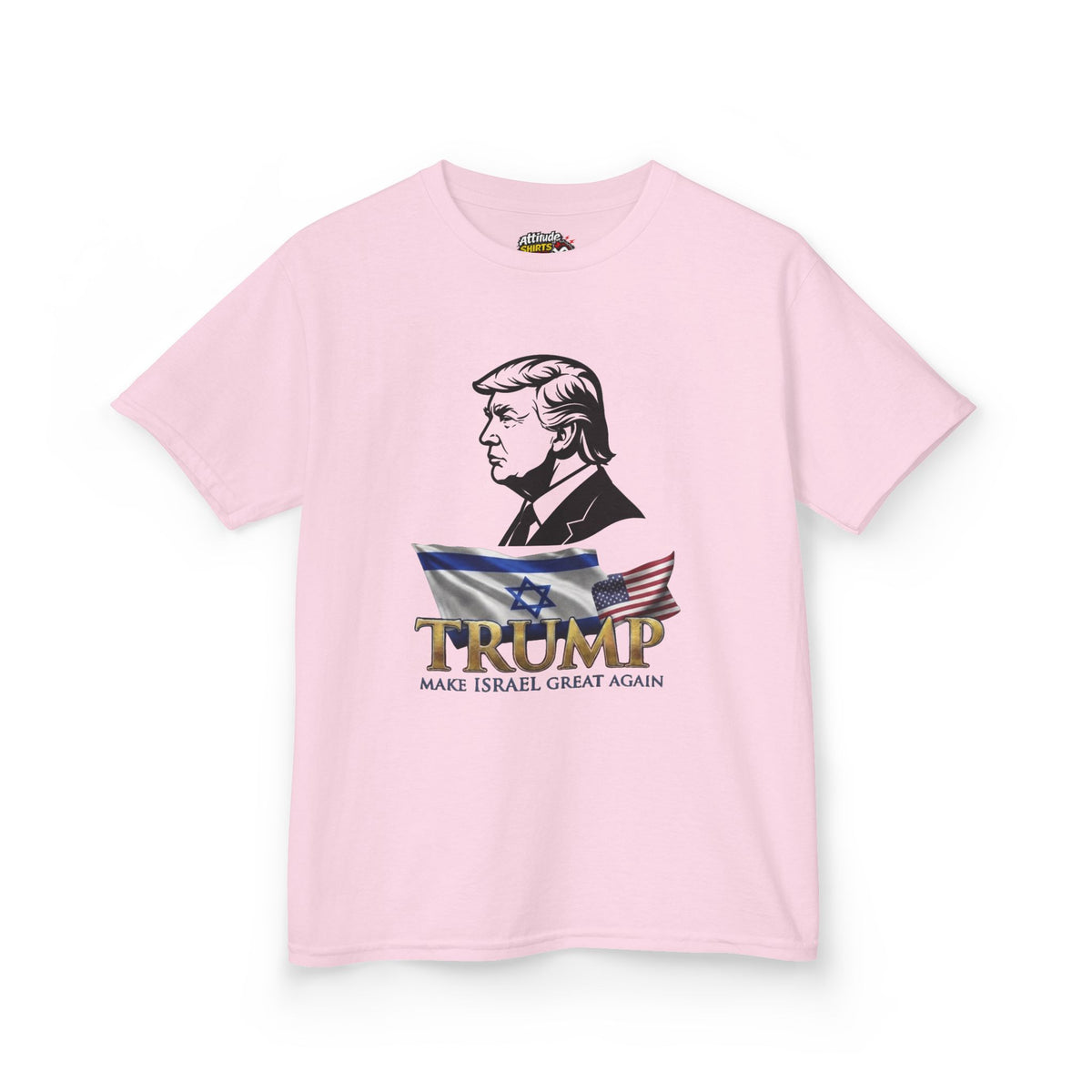 Color: Light Pink | Make Israel Great Again Kids Tee