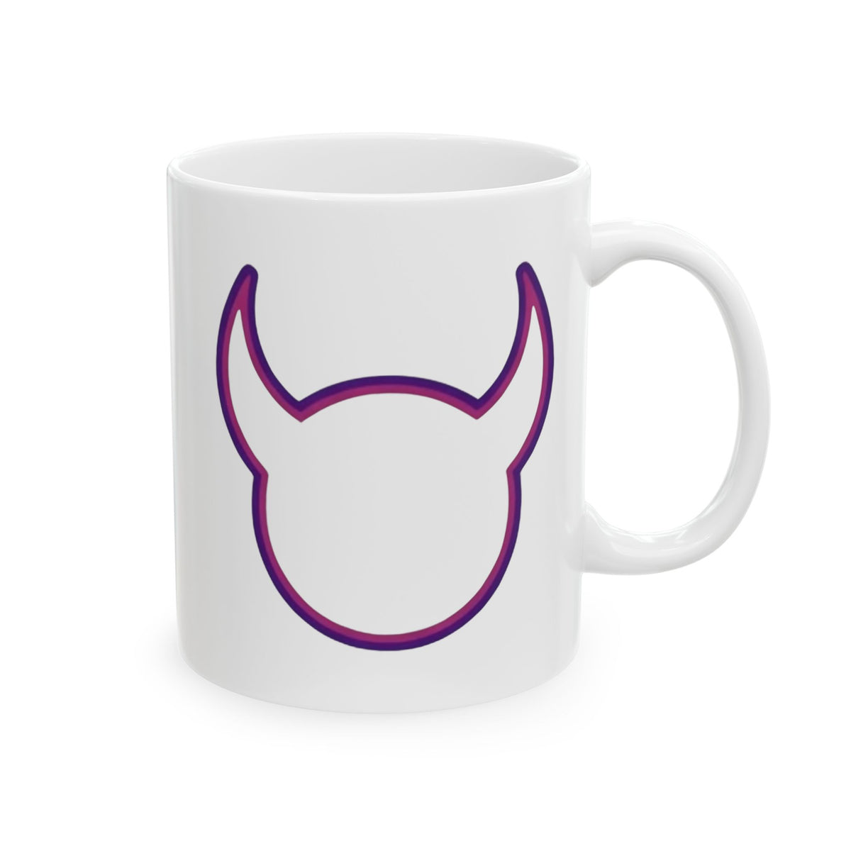 "I'm The Girl Satan's Mom Warned About" White Ceramic Mug — Graphic