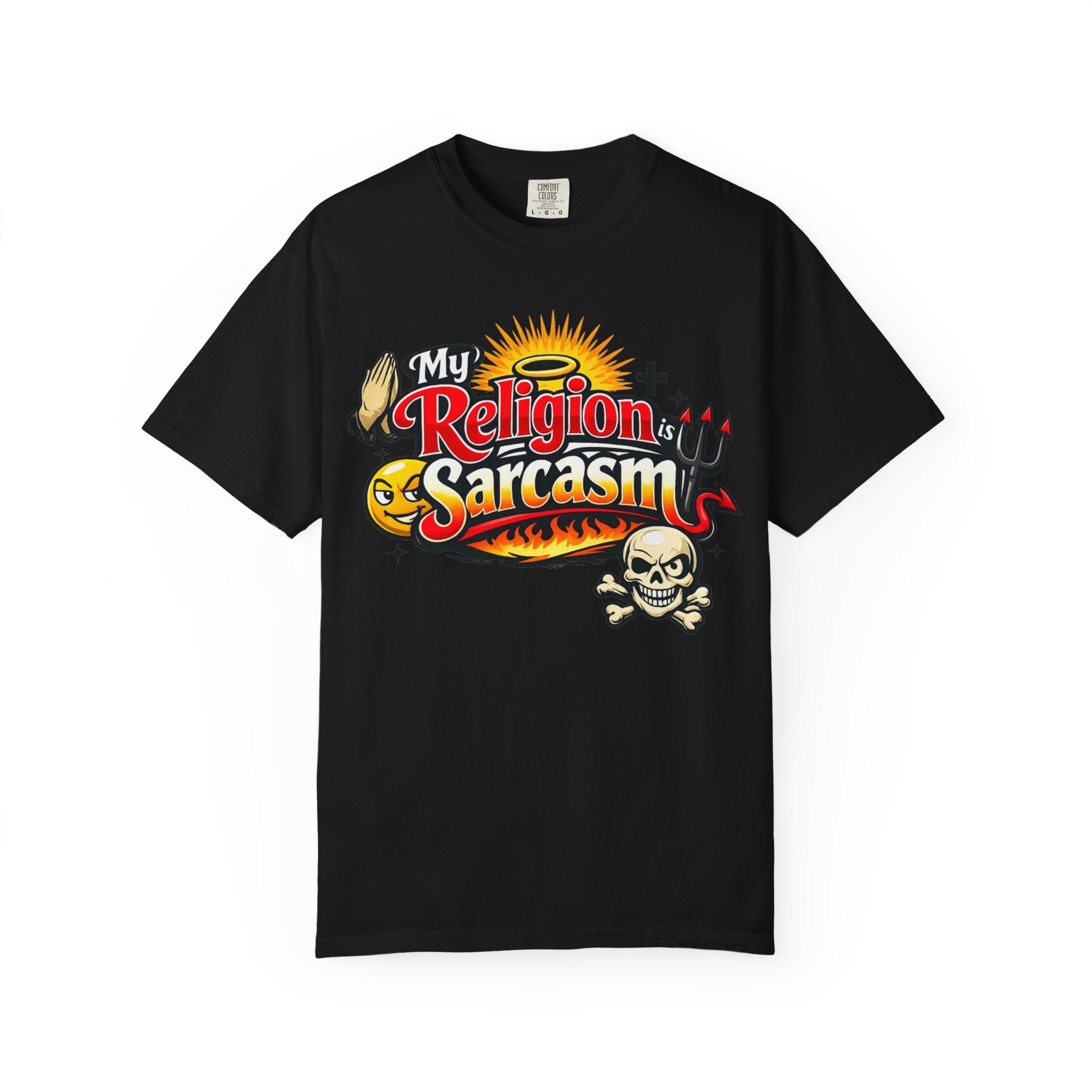 "The Church of Snark" Unisex Garment-Dyed T-shirt