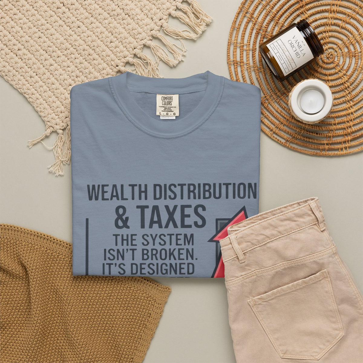 "Protest Series - Follow The Money" Unisex Garment-Dyed Tee