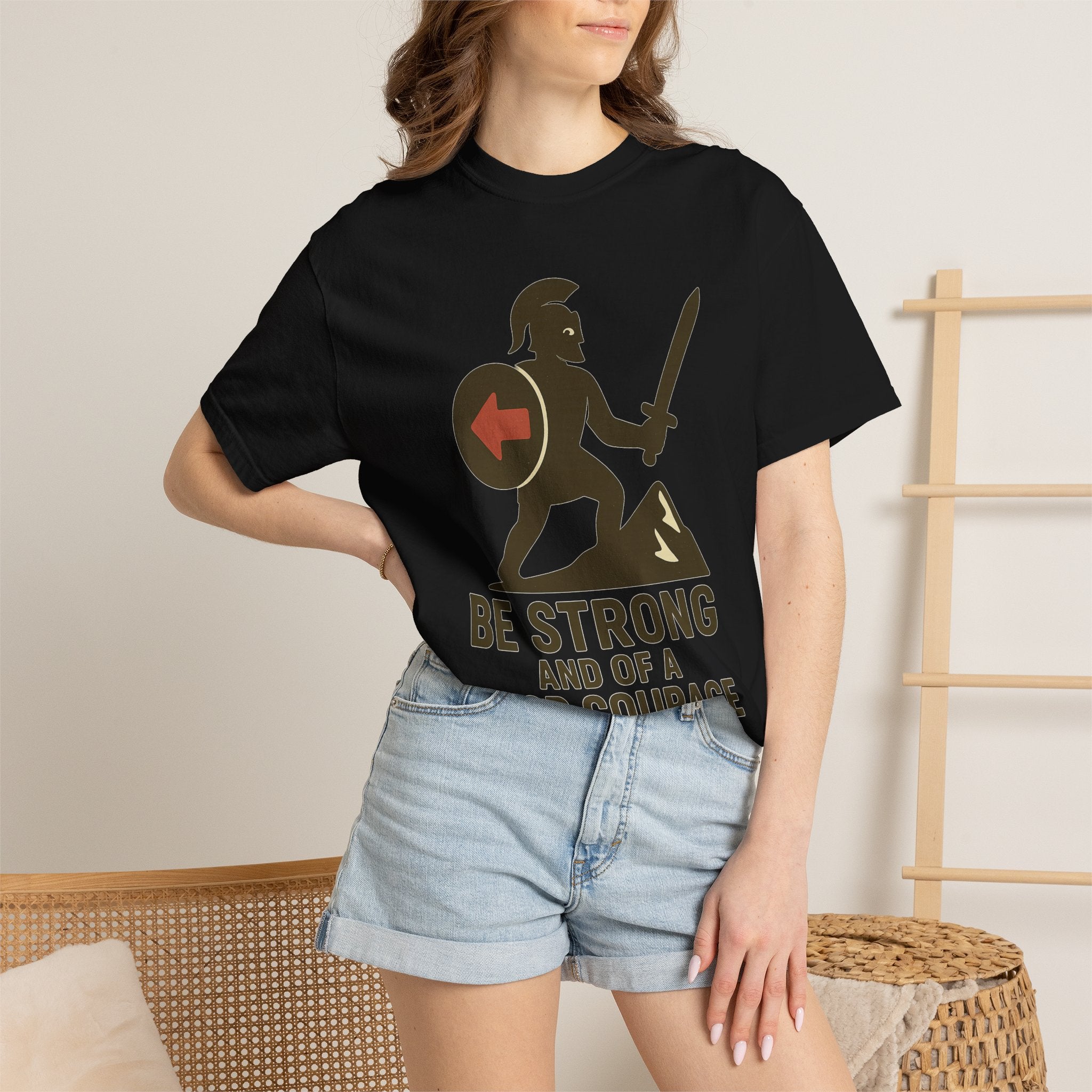 "Be Strong and of a Good Courage" Joshua 1:9 Unisex Garment-Dyed T-shirt