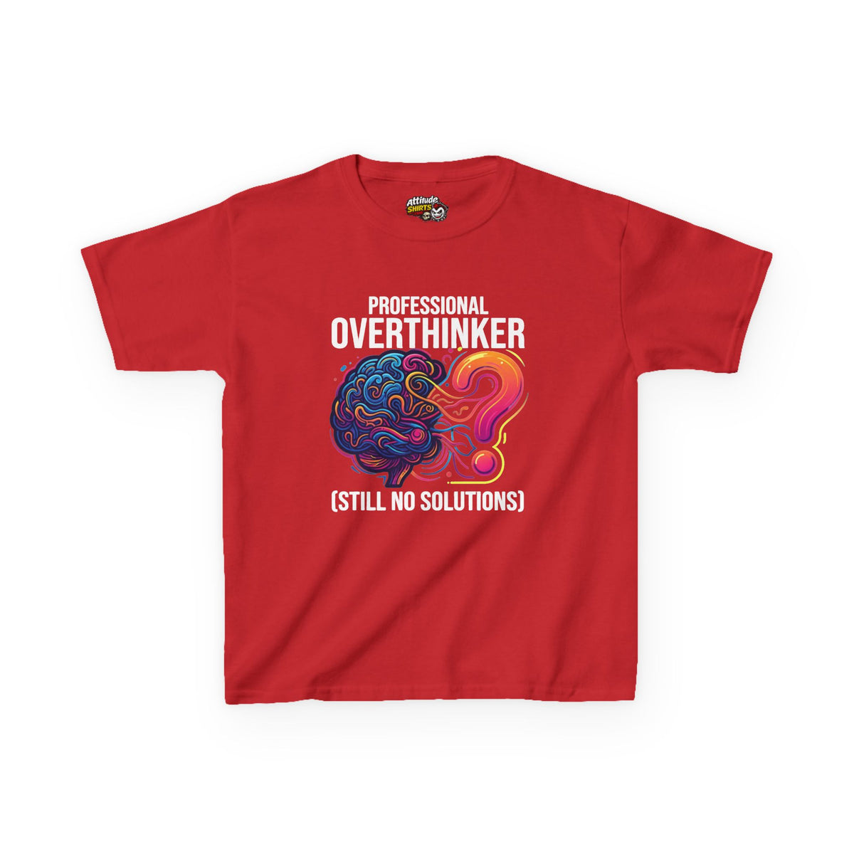 Color: Red | Professional Overthinker Kids Tee
