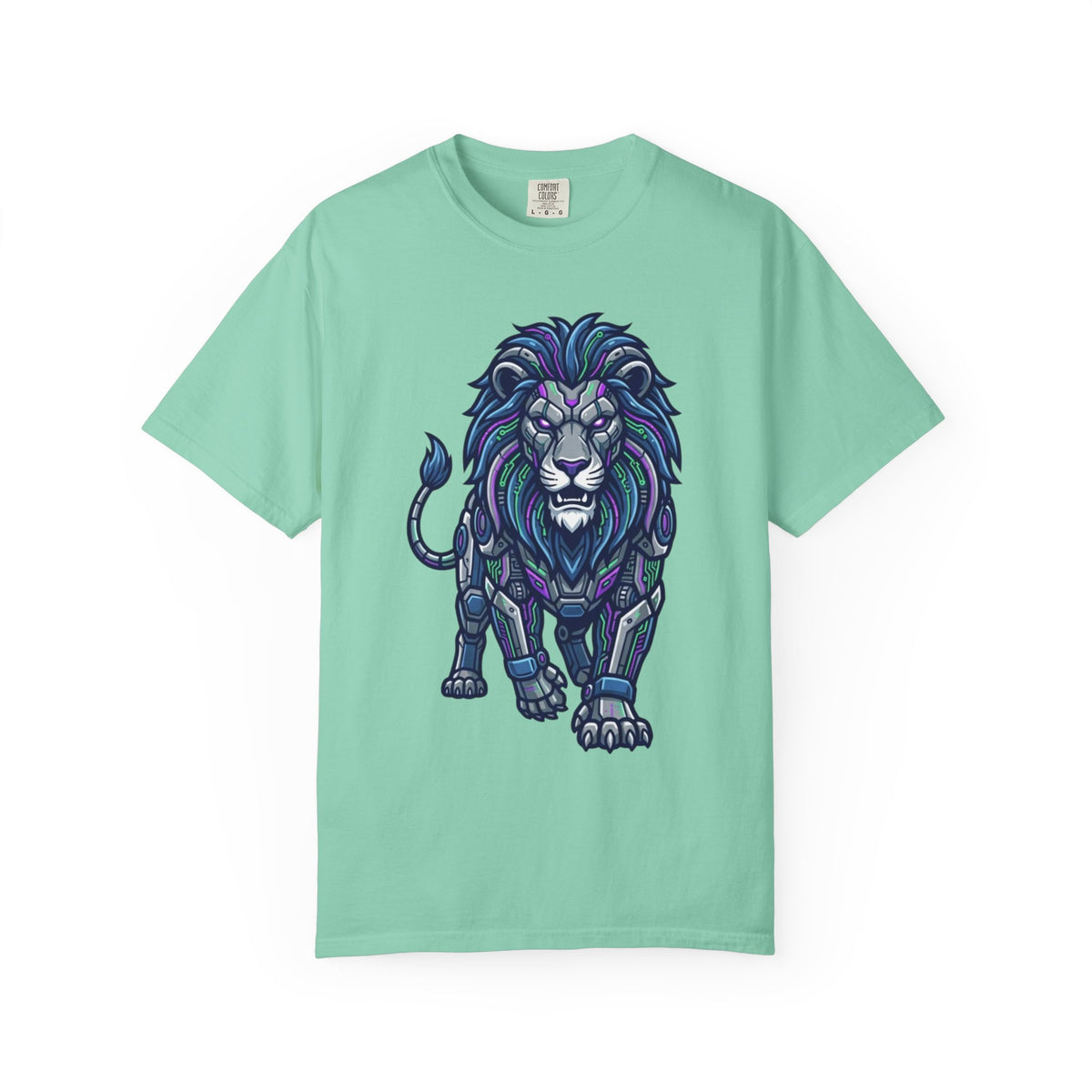 Color: Island Reef | Cyber Lion Unisex Garment-Dyed Tee