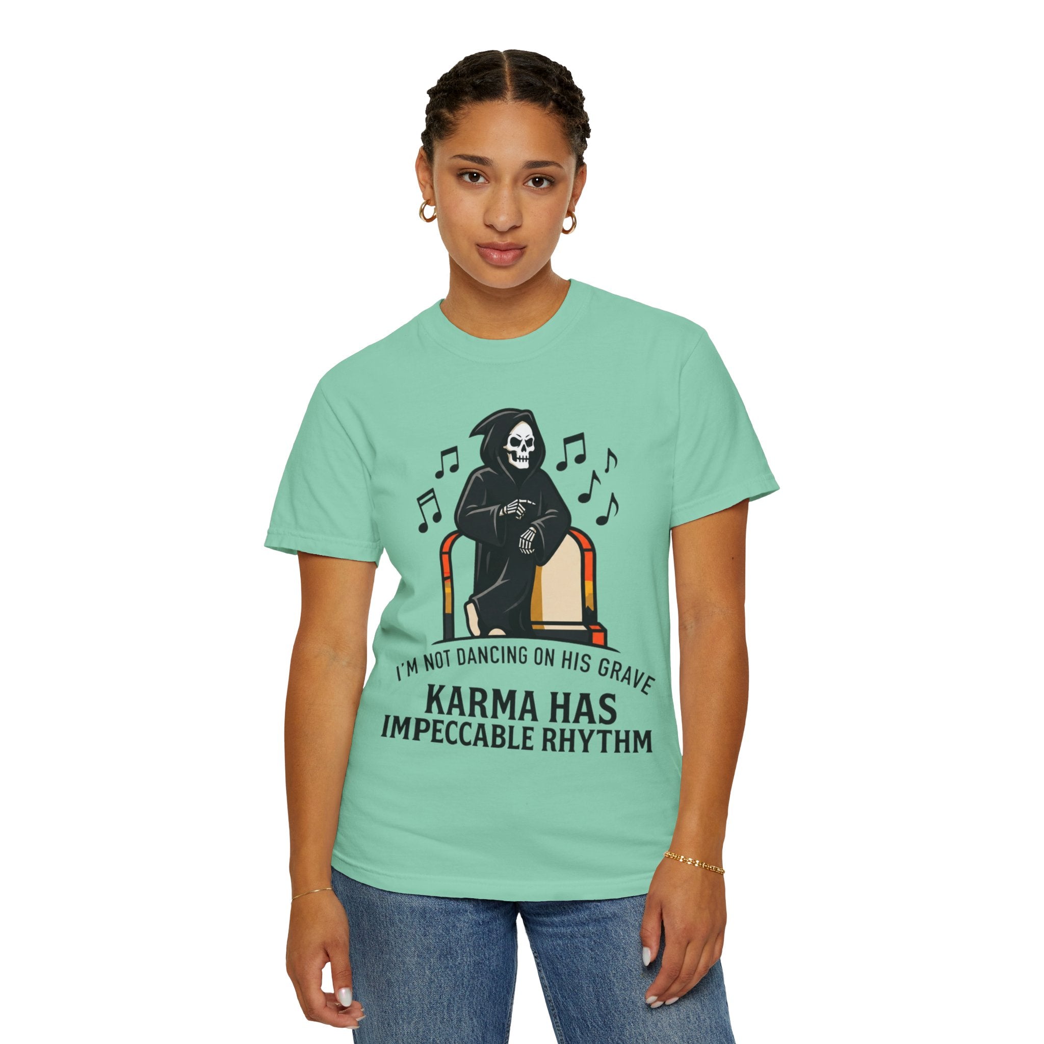 "Dancing On Grave" Unisex Garment-Dyed Tee