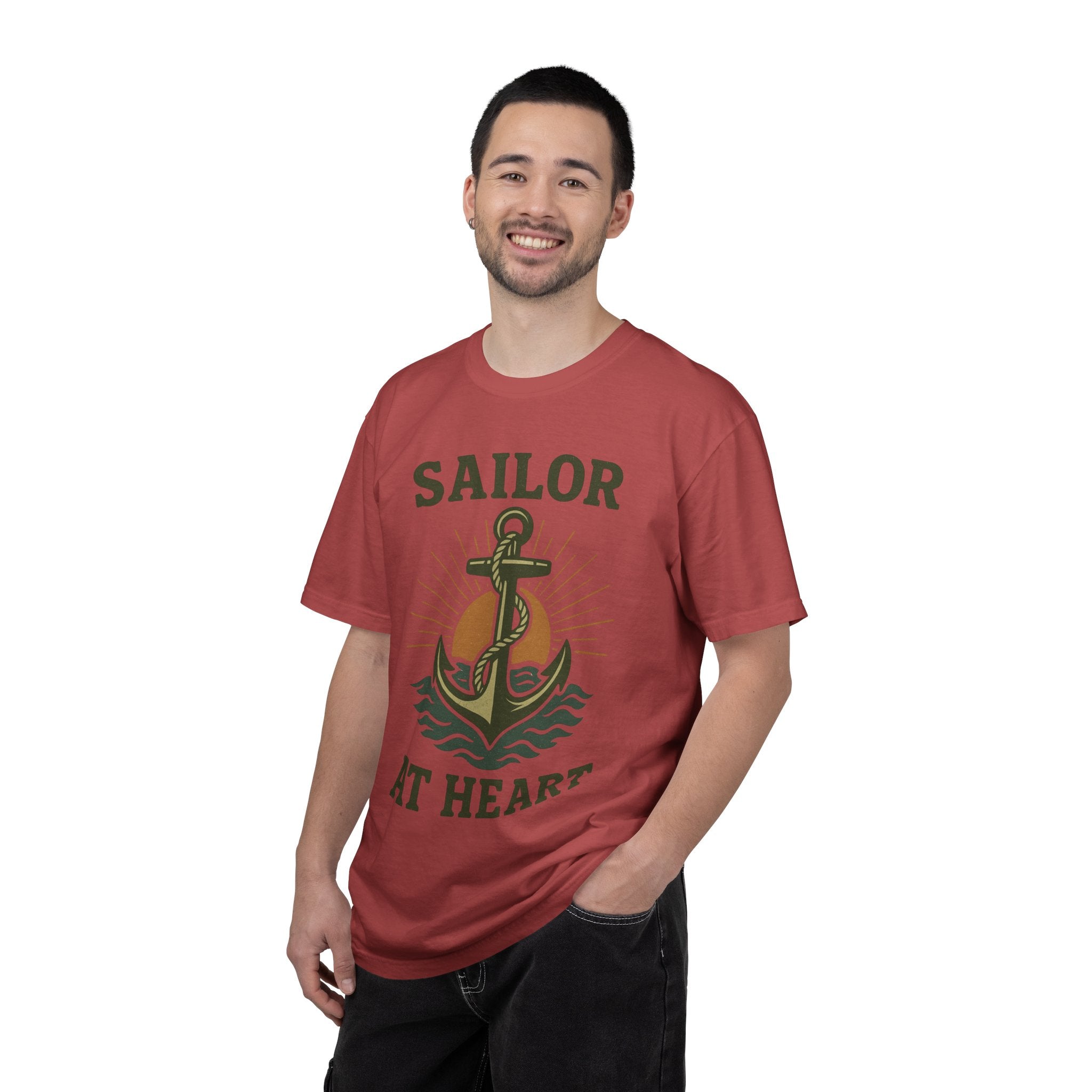 "Sailor at Heart" Unisex Garment-Dyed T-shirt
