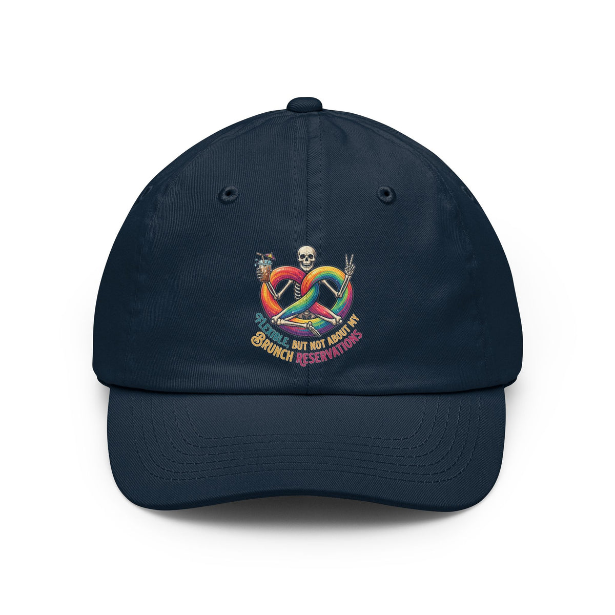 Color: Navy | Flexible But Not About Brunch Dad Hat