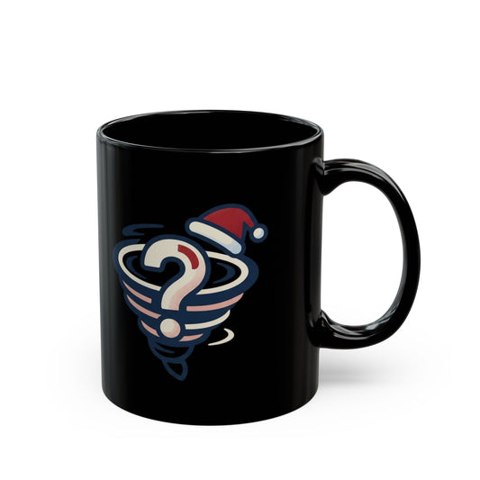 "Mystery On 34th Street" Black Ceramic Mug — Graphic