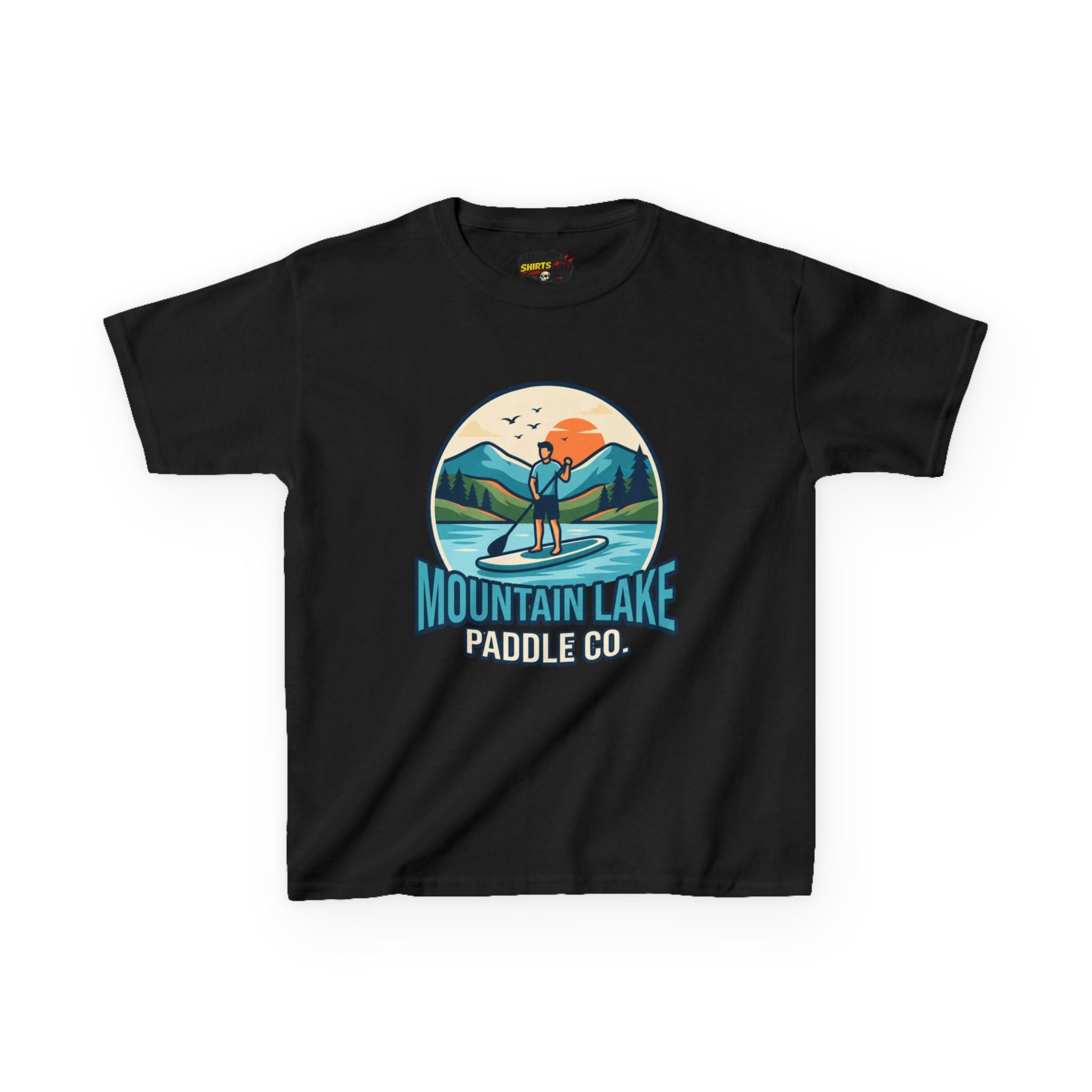 "Mountain Lake Paddle Board" Kids Tee