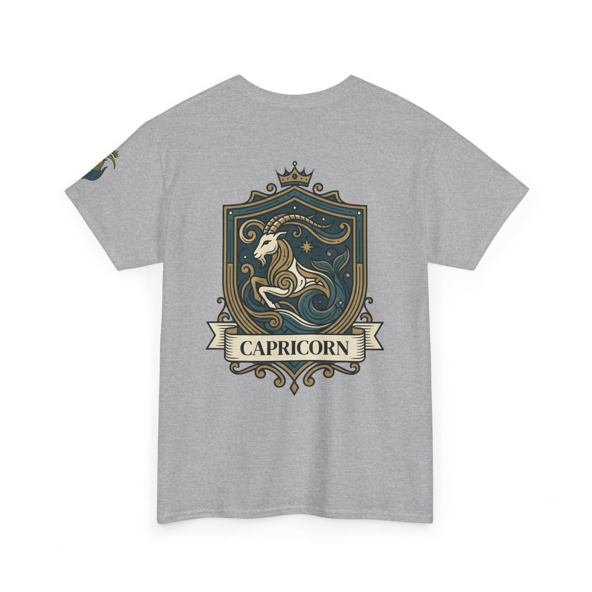 "Capricorn- The Sea-Goat Crest" Premium Graphic Tee
