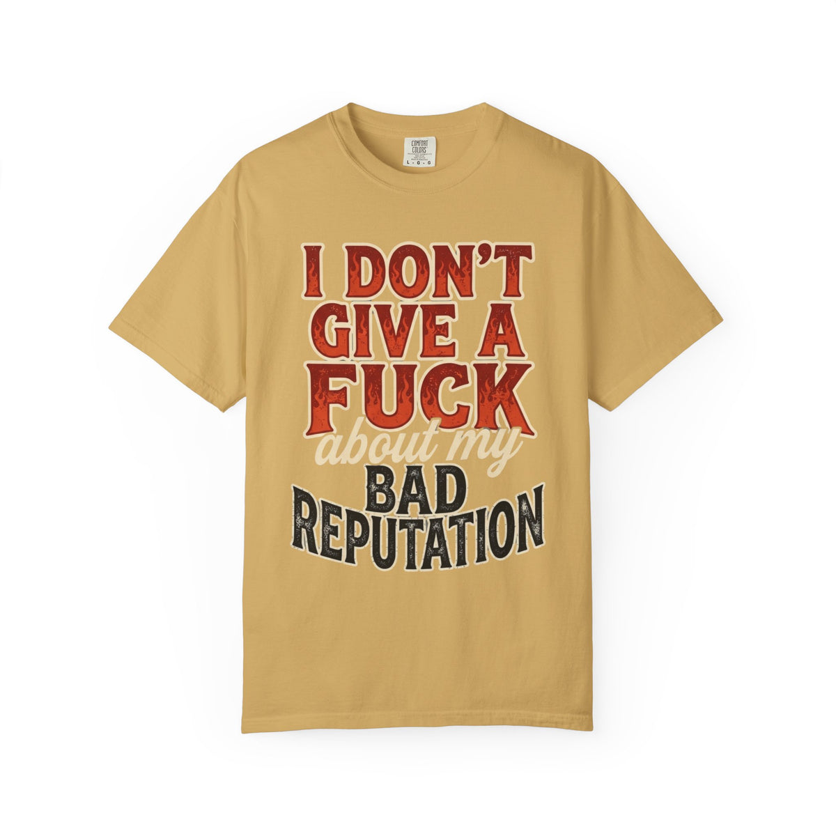 Color: Mustard | Bad Reputation Unisex Garment-Dyed Tee