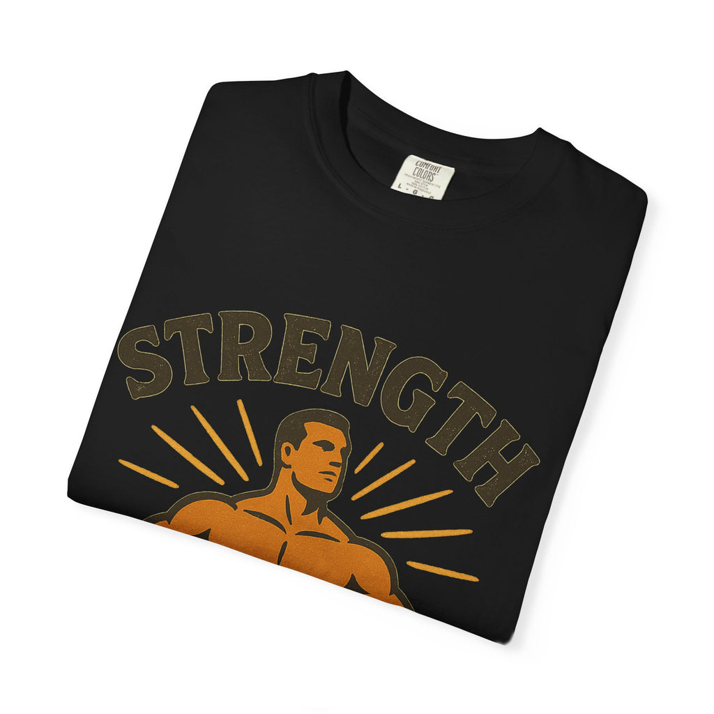 "Strength is in the Lord" Unisex Garment-Dyed T-shirt
