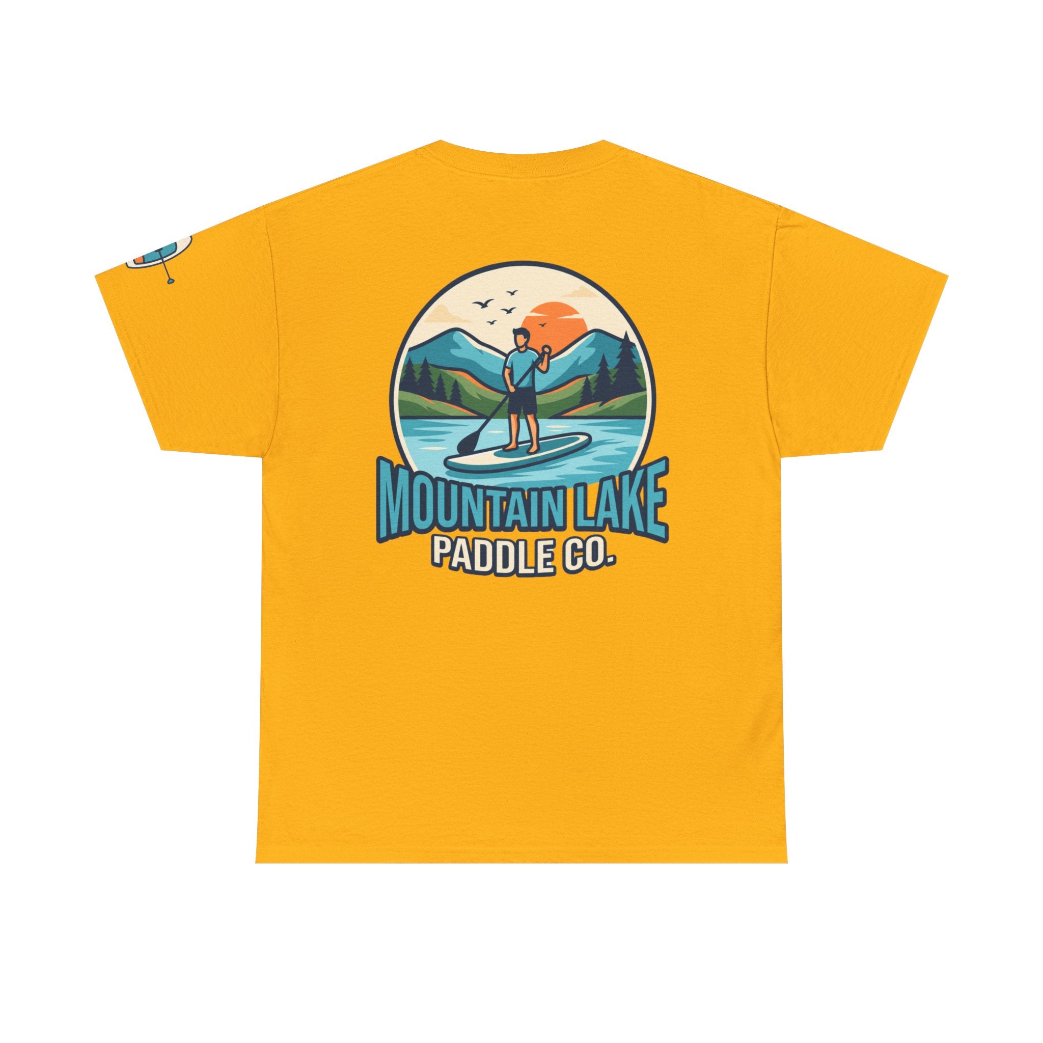 "Mountain Lake Paddle Board" Premium Graphic Tee