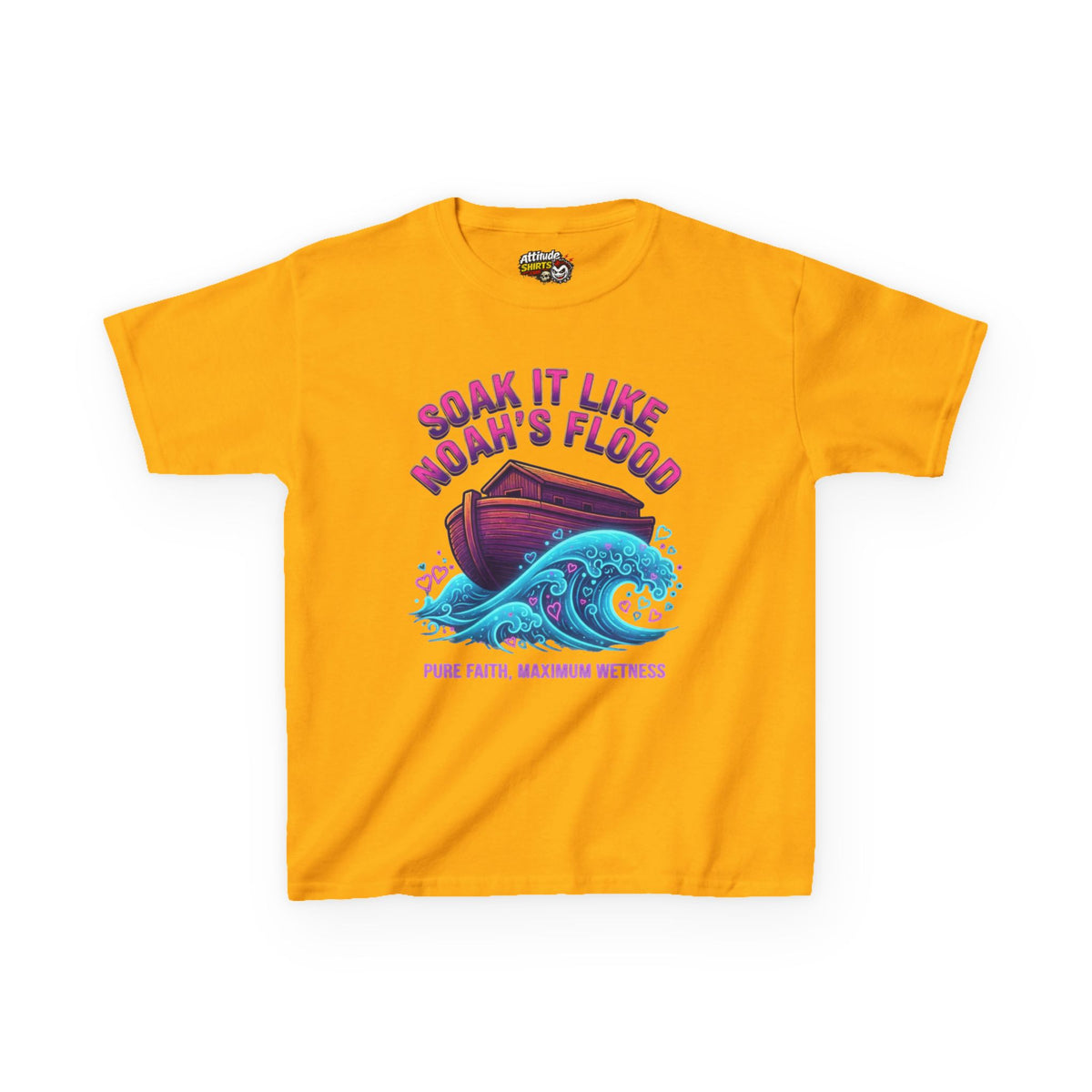 "Good Book Series Soak it Like Noah's Flood" Kids Tee