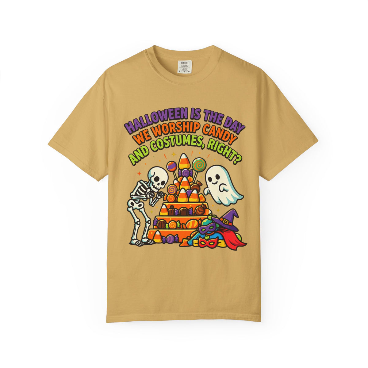 Color: Mustard | Worship Candy Unisex Garment-Dyed Tee