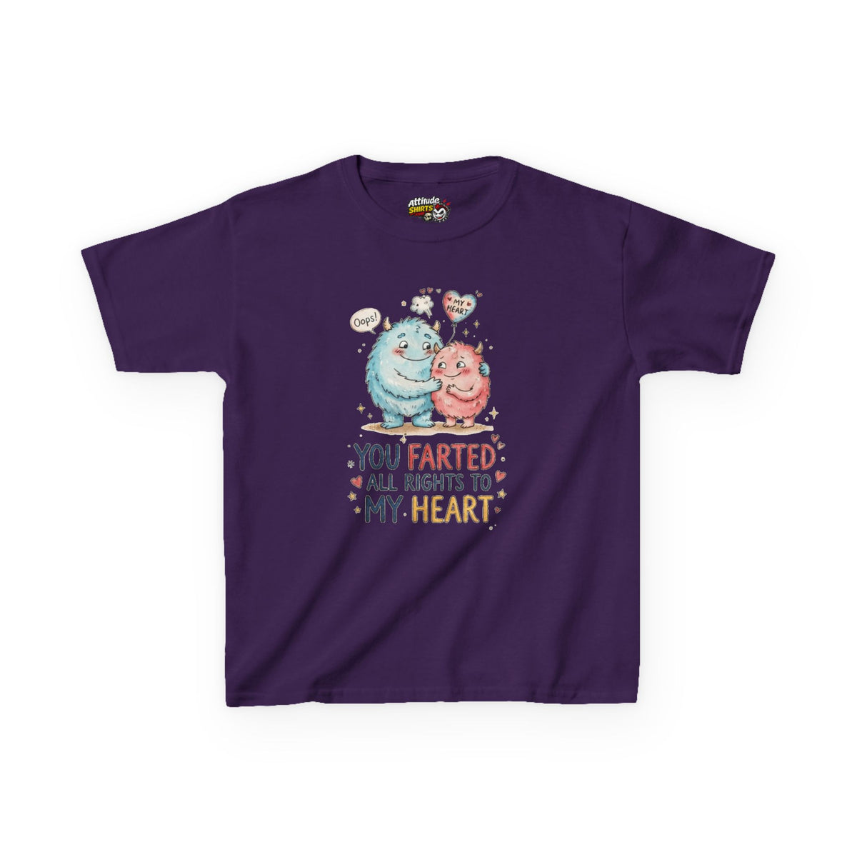 "You Farted All Rights To My Heart" Kids Tee