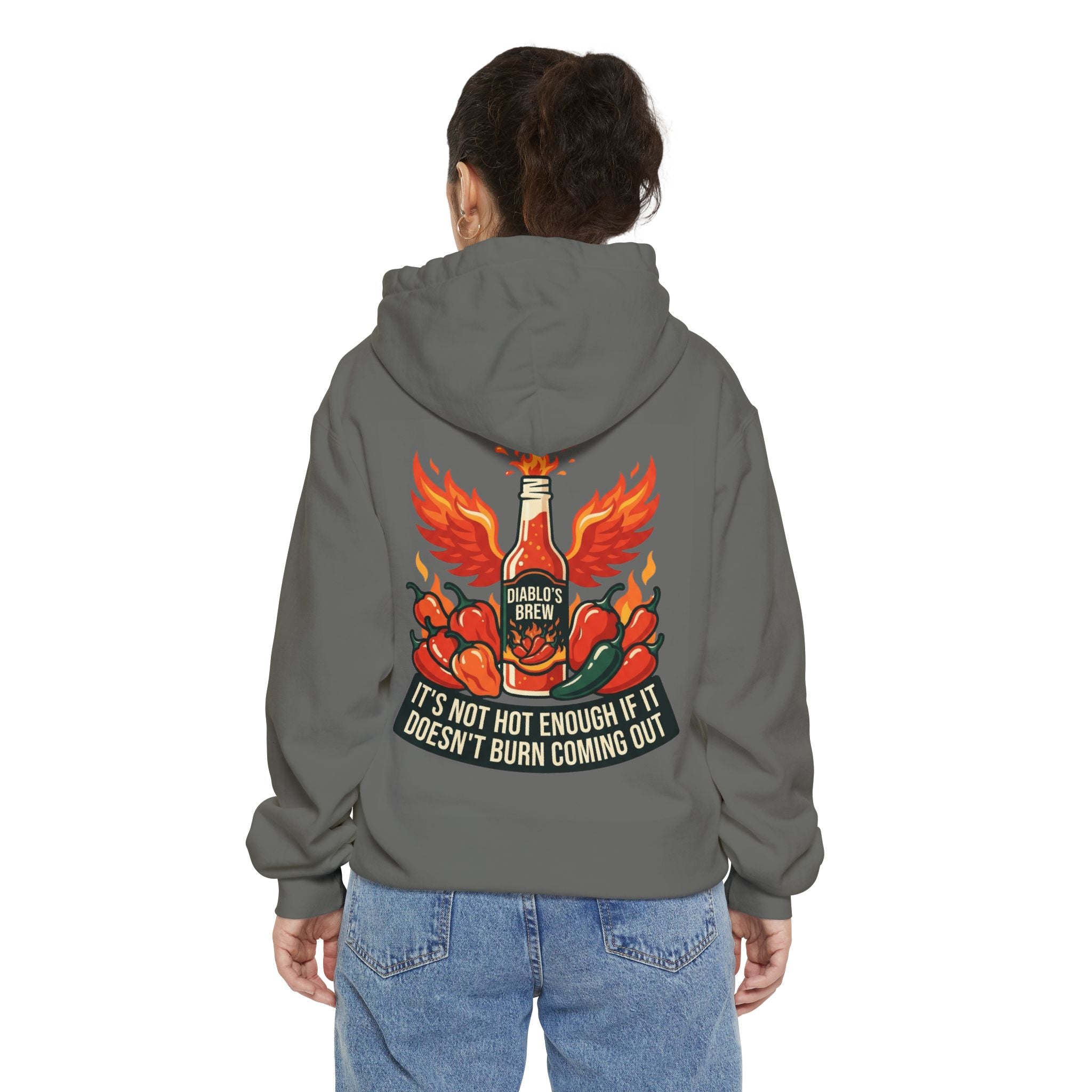 "Burns Coming Out" Garment-Dyed Hoodie