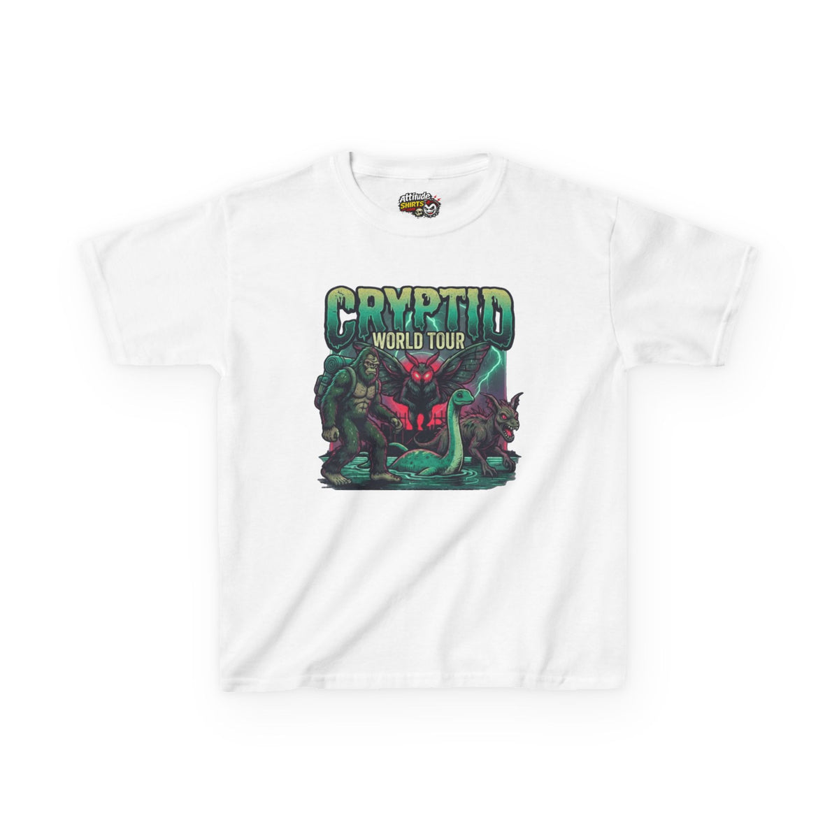 "Puzizia (Global-Cryptid Mashup) Cryptid World Tour" Kids Tee