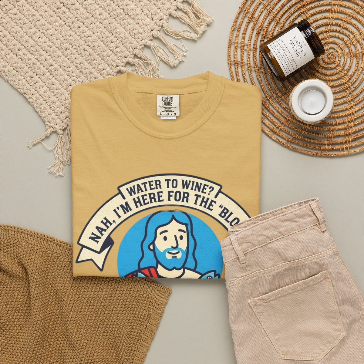 "Good Book Series Not Dead Awkward In Bed" Unisex Garment-Dyed Tee