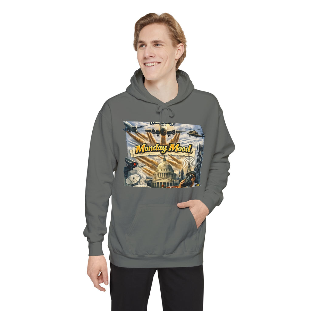 Chemtrails & Mondays: Same Energy | Garment-Dyed Hoodie — AttitudeShirts