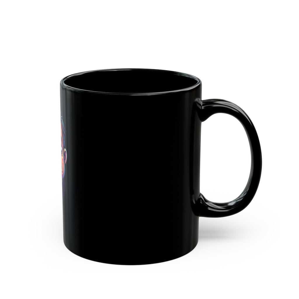 "Forgive Me Father Too Much Candy" Black Ceramic Mug — Graphic