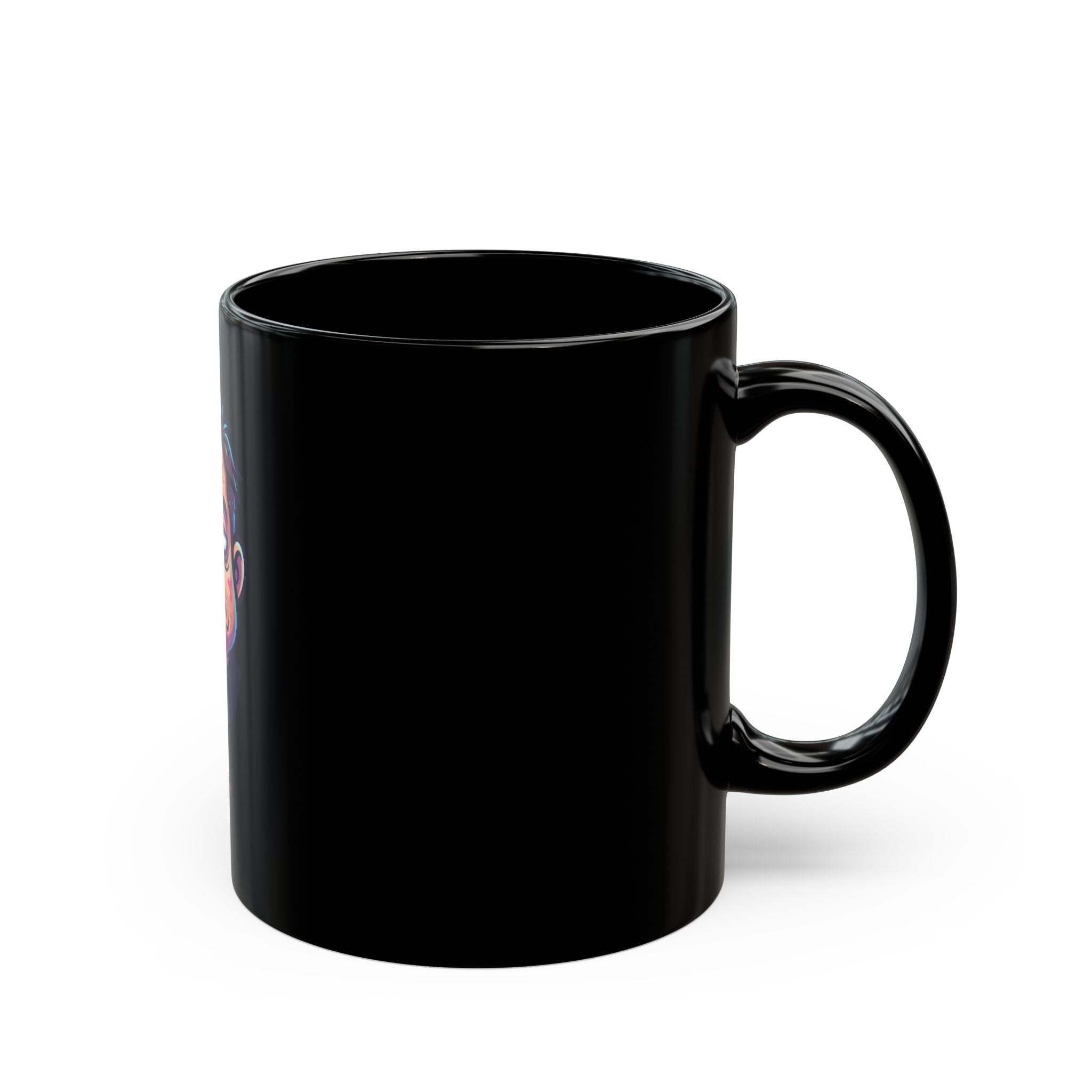 "Forgive Me Father Too Much Candy" Black Ceramic Mug — Graphic
