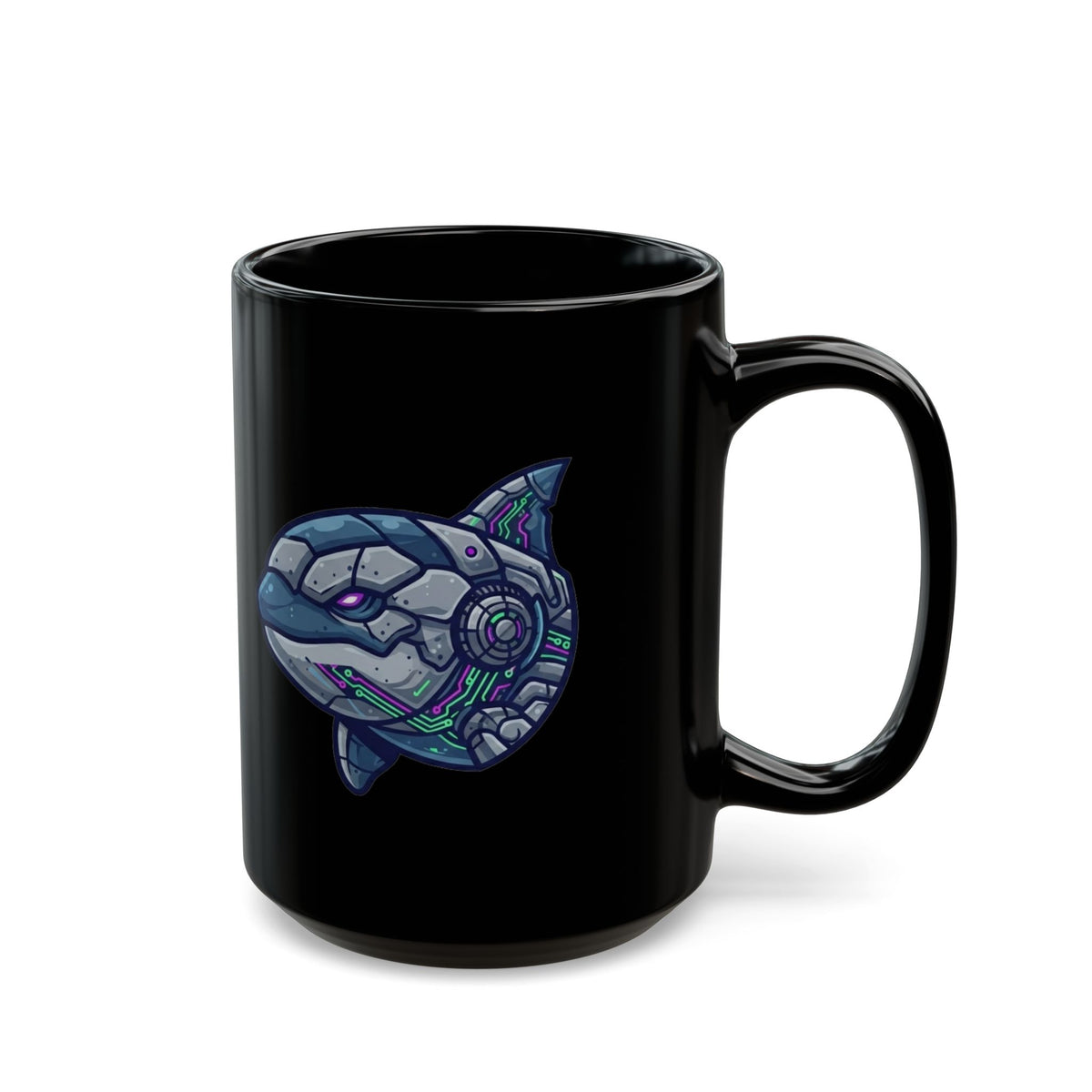"Killer Whale" Black Ceramic Mug — Graphic