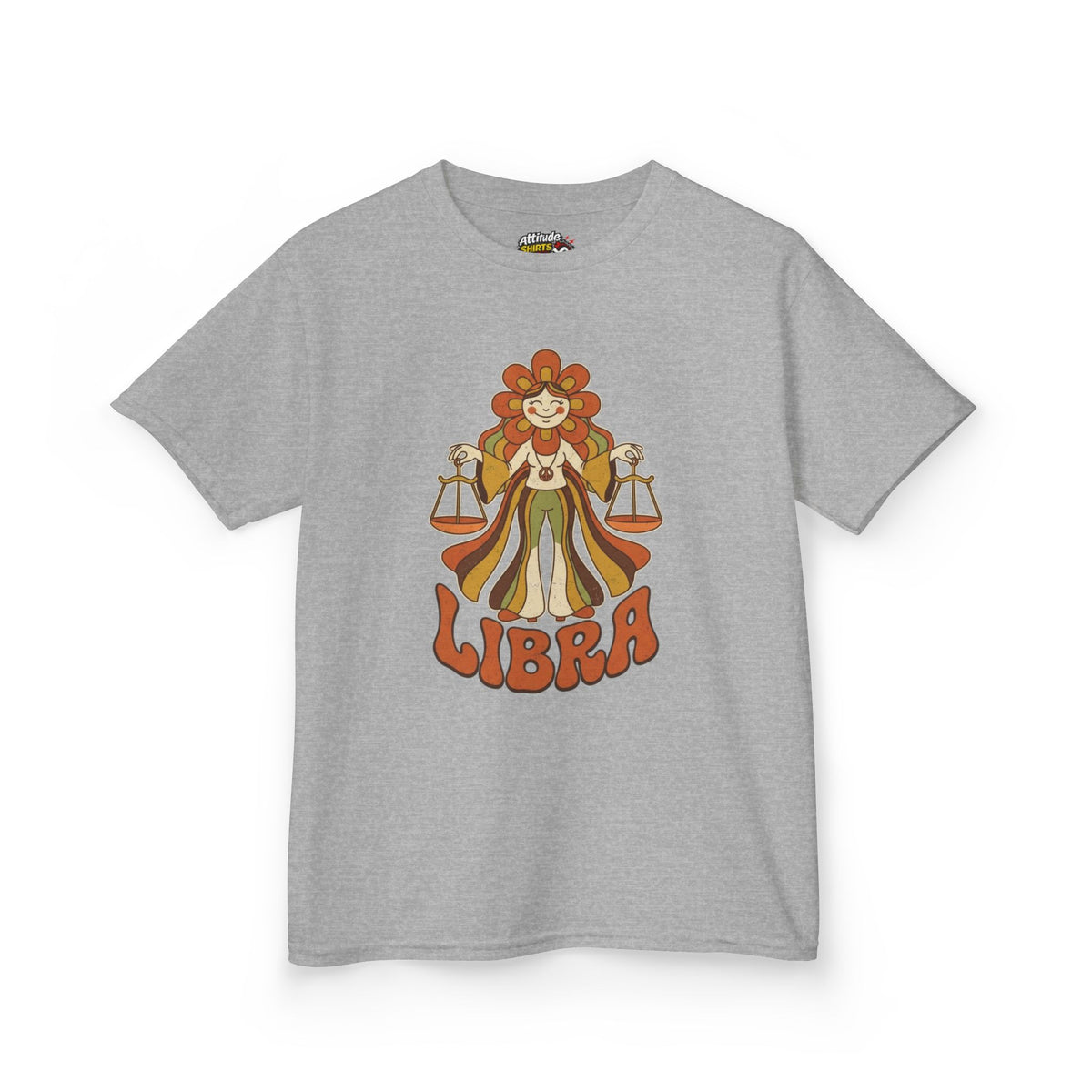 "Retro Mascot Groovy Libra" Kids Tee